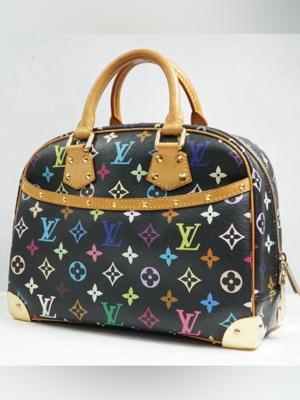Louis Vuitton Trouville Black Multicolor Murakami